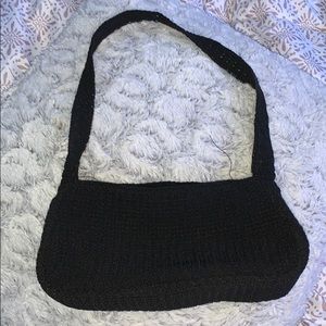 Vintage Black Crochet shoulder bag